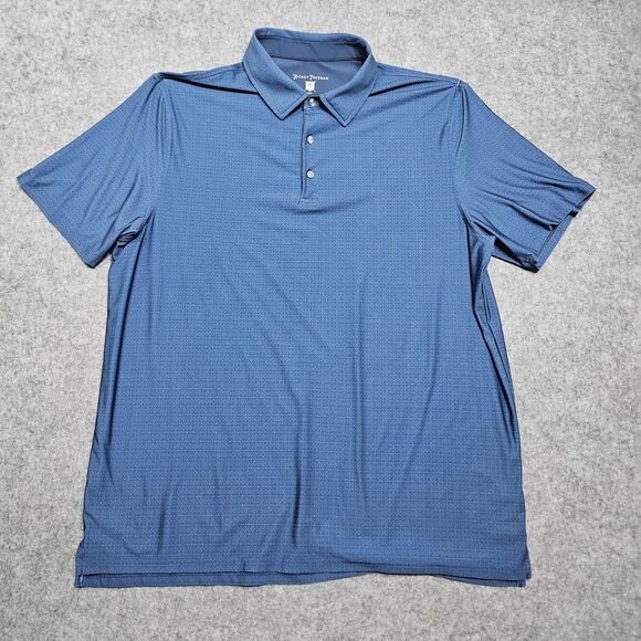 Hickey Freeman Other - Hickey Freeman Polo Shirt Men's XL Blue Clover Print Performance‎ Golf
